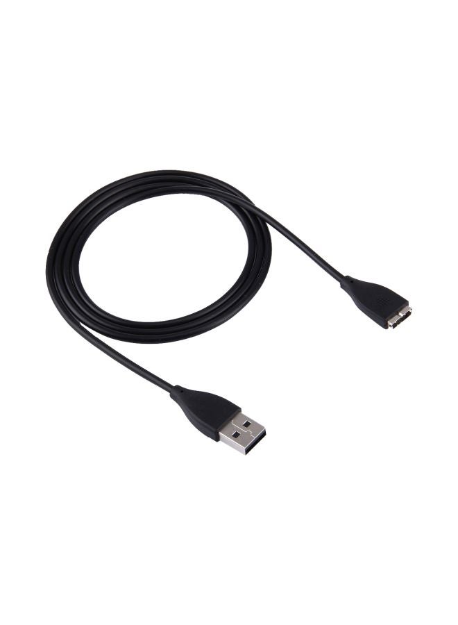 Portable USB Charging Cable For Fitbit Surge Black - Image 1